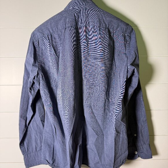 J Crew Slim Untucked Long Sleeve Button Down Denim Blue Size Medium - Picture 5 of 7